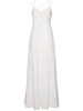 Embroidered eyelet lace long dress