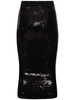 Sequined high rise midi skirt