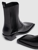 40mm Chiara brushed leather boots