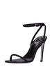 105mm Ellabrita satin & crystal sandals