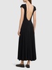 Jersey flared long dress