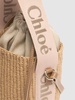 Woody raffia bucket bag