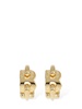 B Chain brass hoop earrings