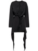 Louie satin cutout mini dress