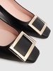 45mm Trompette leather pumps