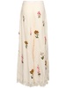 Piñon embroidered linen palazzo pants