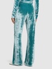 Velvet jersey straight pants