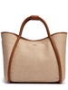M Summer Marin raffia effect tote bag