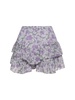 Jocadia printed cotton voile mini skirt