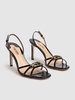 85mm Strappy leather sandals
