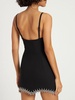 Embellished spike mini dress