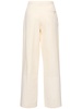 Cotton & linen wide leg pants