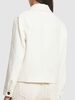 Padded cotton & linen jacket