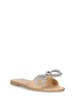 10mm Double Bow raffia flat sandals