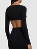 Sculpting jersey crop top