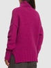 High neck knit sweater