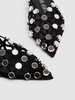 10mm Grid suede ballerina flats
