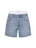 Loose cotton denim shorts