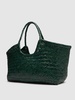 Big Nantucket woven leather basket bag