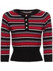 Striped wool knit sweater