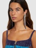 Square earrings w/ fringe