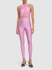 Hola shiny stretch lycra jumpsuit