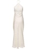 Jacquard satin halter neck midi dress