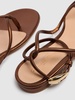 5mm Black Mamba nappa leather sandals