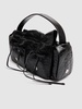 Multipocket crinkled leather bag