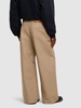 Plass cotton twill wide pants