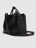 Deco daily leather tote bag