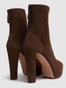 120mm Saint Honore suede plateau booties