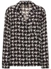 Aiden houndstooth print viscose shirt