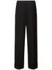 Drapey mélange loose mid waist pants