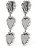 Crystal hearts earrings