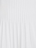 Pleated knit short sleeve mini dress