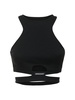 Ribbed cotton jersey crop top