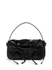 Micro Multipocket leather top handle bag