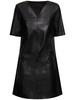 Eliot embossed faux leather mini dress