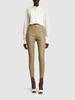 Crepe de chine plastron shirt