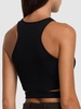Ribbed cotton jersey crop top