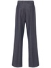Wool suiting wide pants