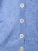 Knitted mohair long cardigan w/ crystals