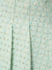 Self-Portrait Mint Boucle Pleated Mini Skirt Clothing