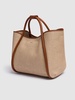 M Summer Marin raffia effect tote bag