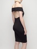 Knit viscose midi dress
