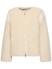 Panno wool blend collarless jacket