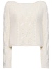 Embroidered knit sweater