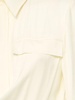 Belted fluid viscose blend long jumpsuit