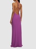 Rebecca silk georgette maxi slip dress